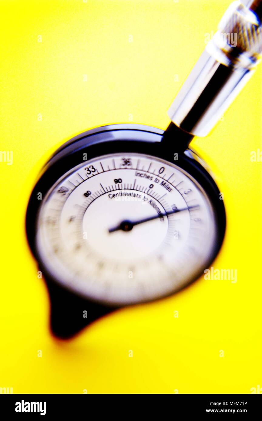 Meter for the measuring of distance travelled on a map or plan so that ...