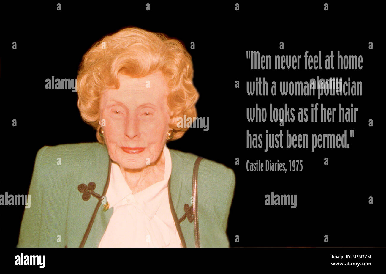 Phil Maxwell Bandphoto Uppa Barbara Castle Photomontage Ref B139 0846 0003 Date 14 10 03 Compulsory Credit Phil Maxwell Bandphoto Stock Photo Alamy