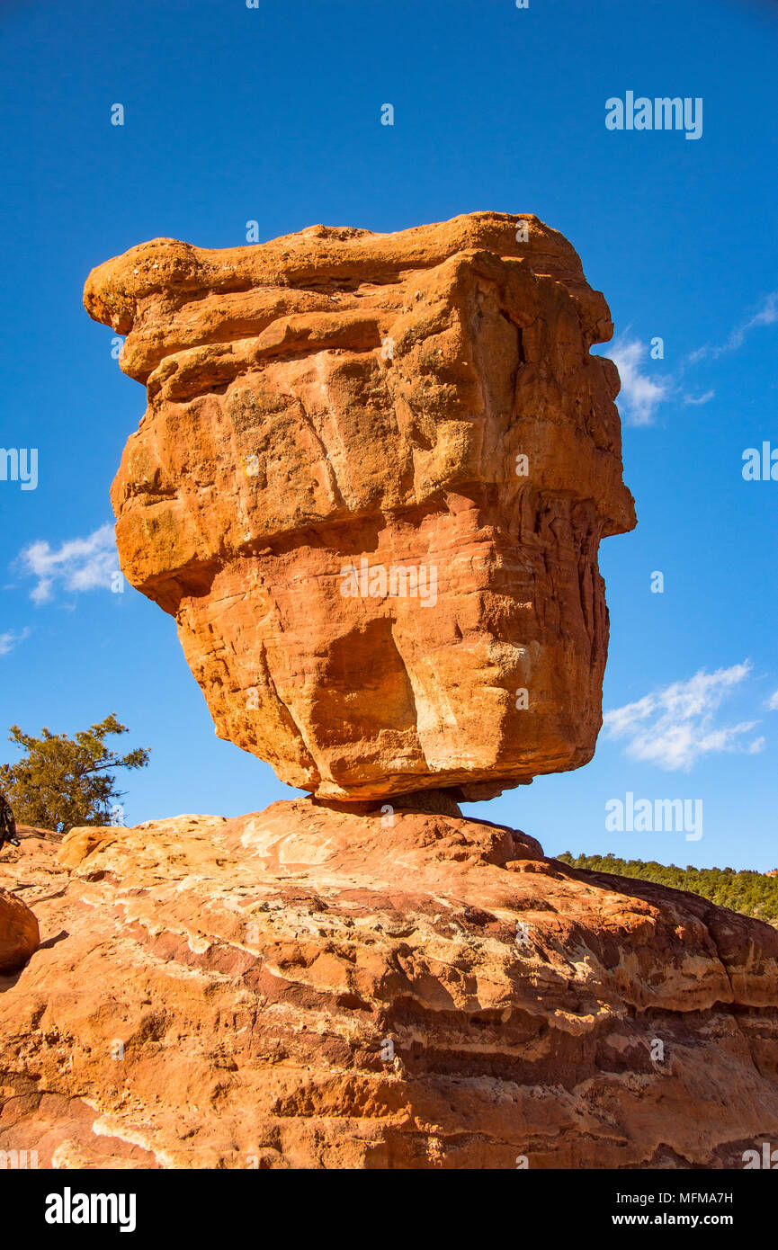 Balanced Rock At The Garden Of The Gods In Colorado Springs