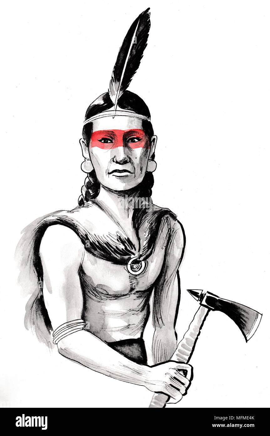 Aboriginal warrior illustration hi-res stock photography and images - Alamy