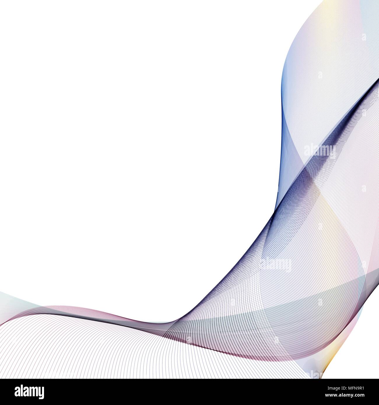 Abstract wave isolated on white background. Vector illustration EPS10 ...