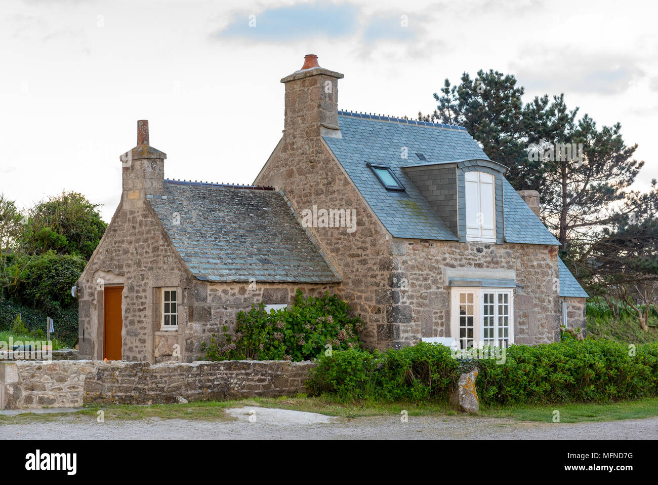 Beautiful old stone house in Normandy, France Stock Photo Alamy