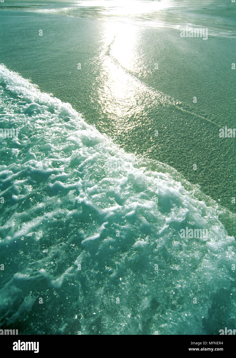 High angle view of waves in the sea, Esperance, New York State, USA Ref CRB247 10007 073