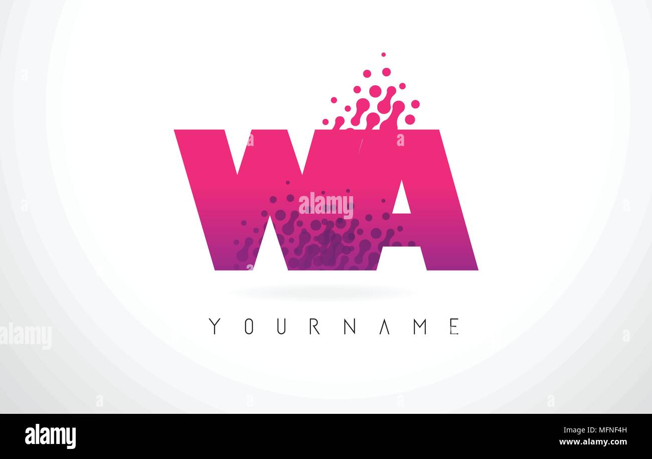 W a letter logo hi-res stock photography and images - Alamy