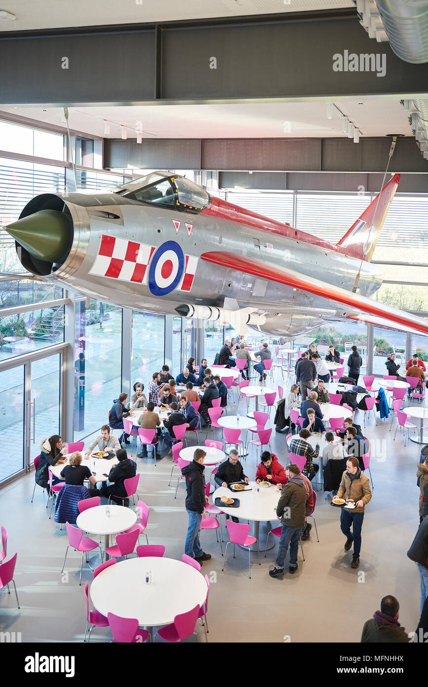 Lightening Jet in Dyson HQ Cafeteria Stock Photo