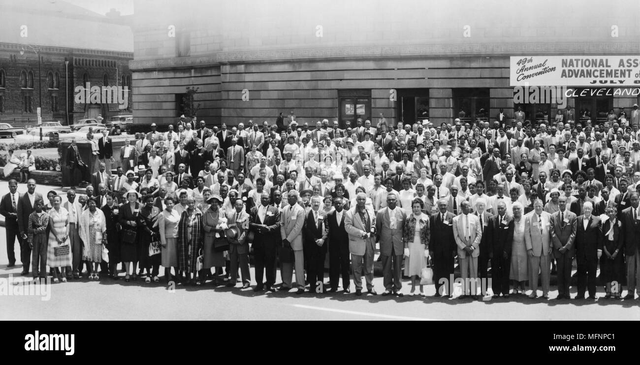 49th Annual Convention, National Association for the Advancement of Colored People, July 8-13, Cleveland, Ohio, USA, July 1958. Stock Photo