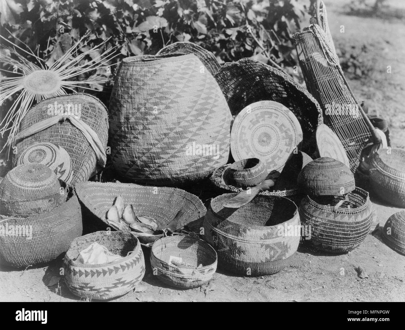 Woven baskets Black and White Stock Photos & Images Alamy