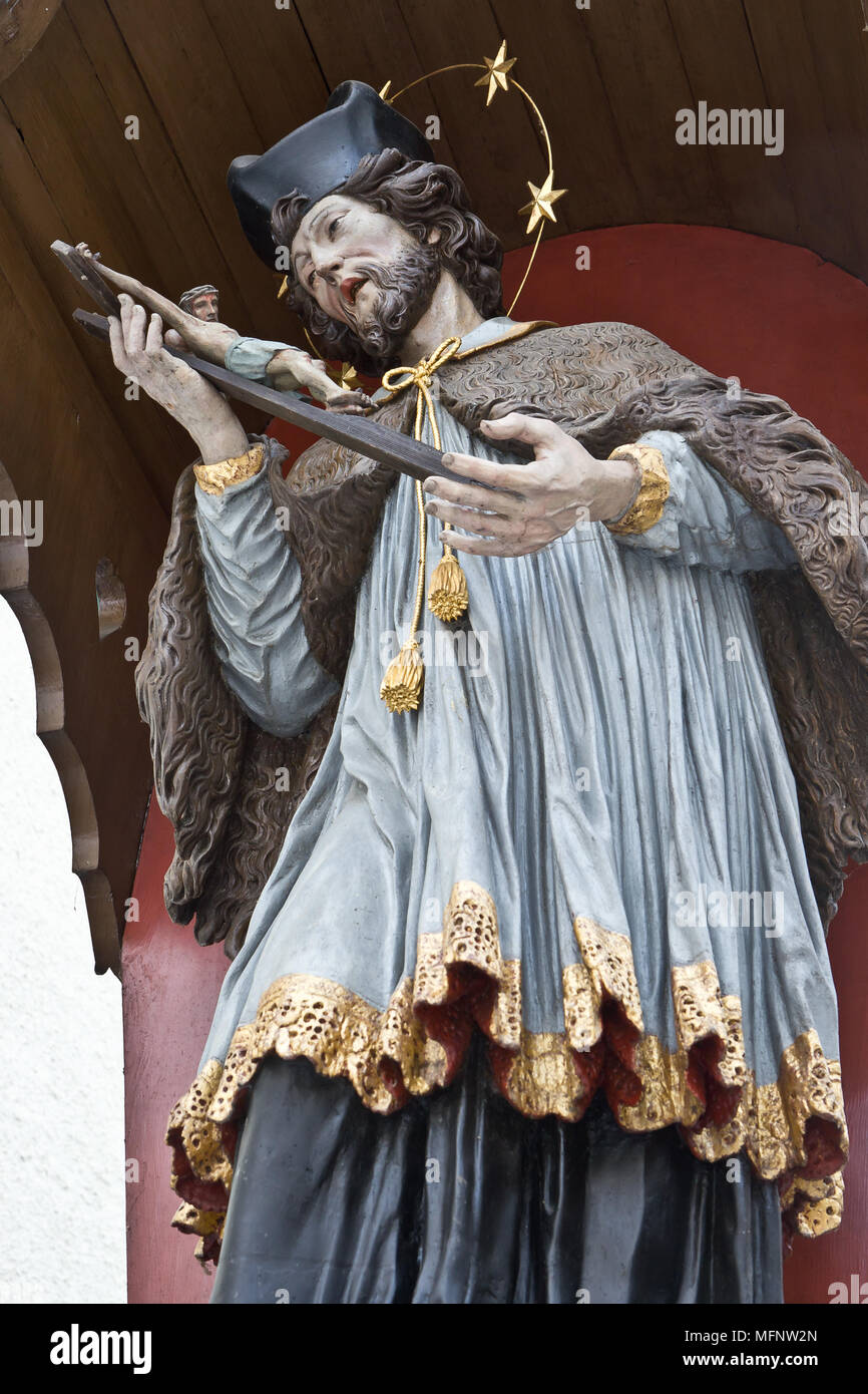 Religious sculpture, Salzburg, Austria Stock Photo