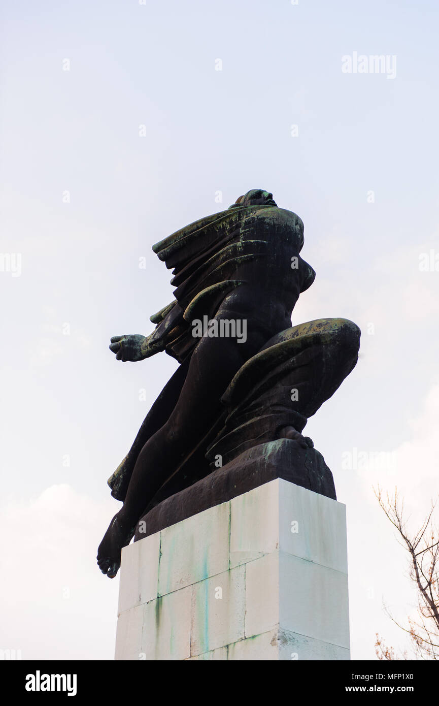 Monument in Beograde Old Town Serbia (after World War I) Stock Photo