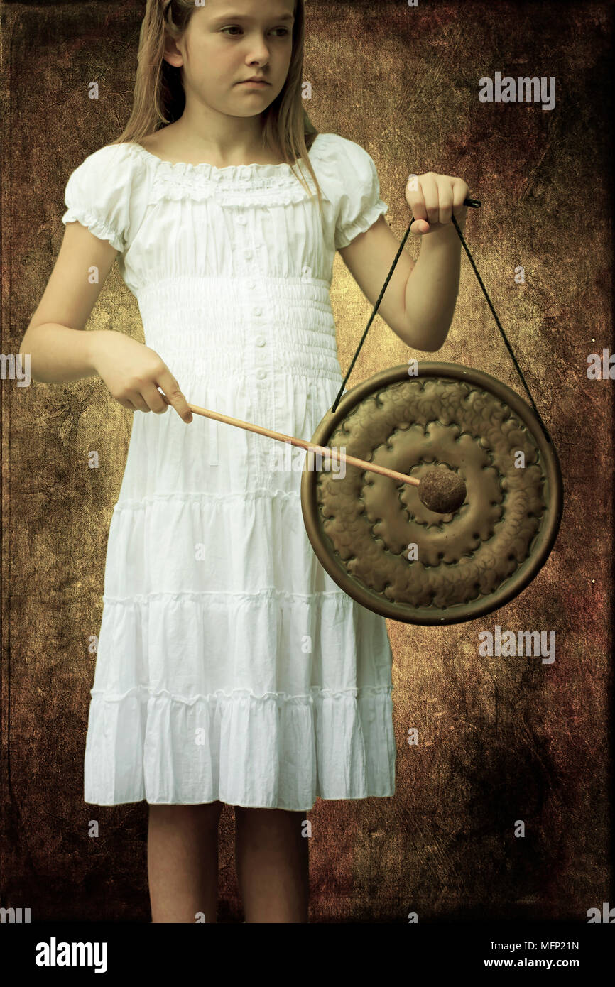 Bell Ringing Girls Girl ringing a bell hi-res stock photography and images - Alamy