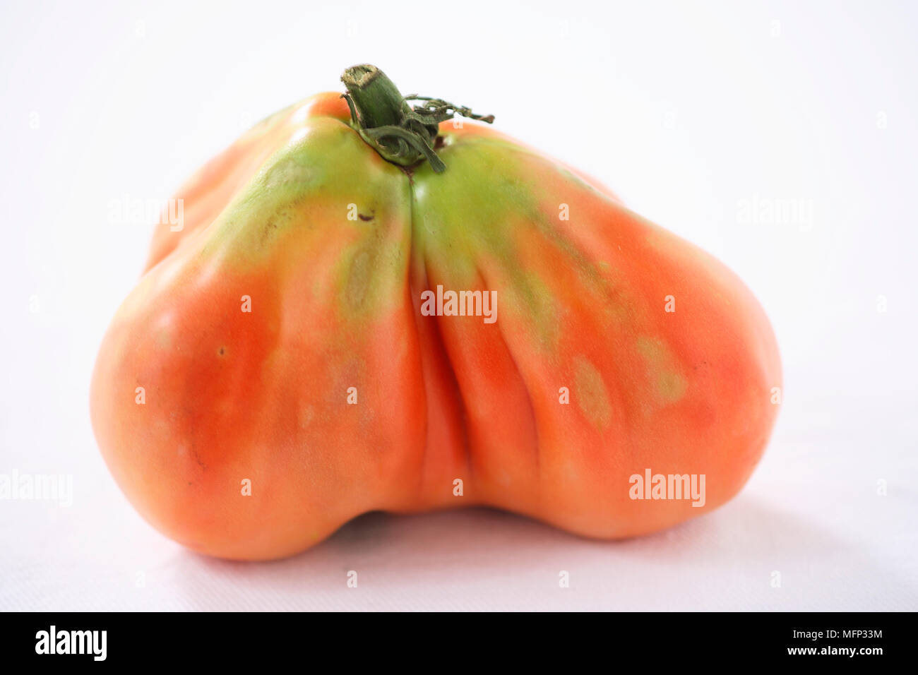 Mishapen tomato   Ref: CRB417 10022 005  Compulsory Credit: Rebecca Devereux/Photoshot Stock Photo