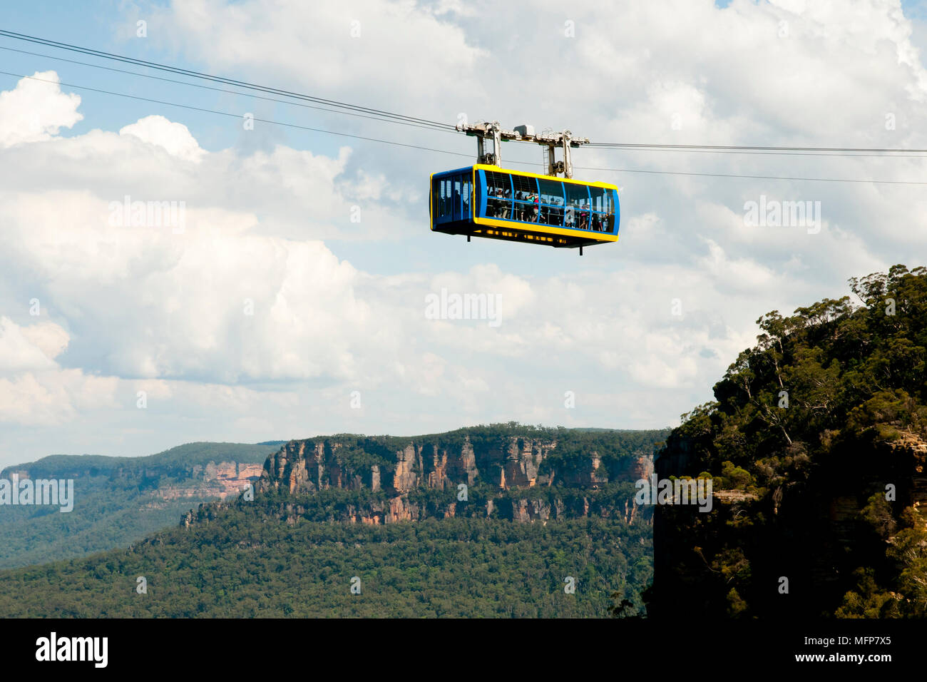 Blue mountains cable car australia hires stock photography and images