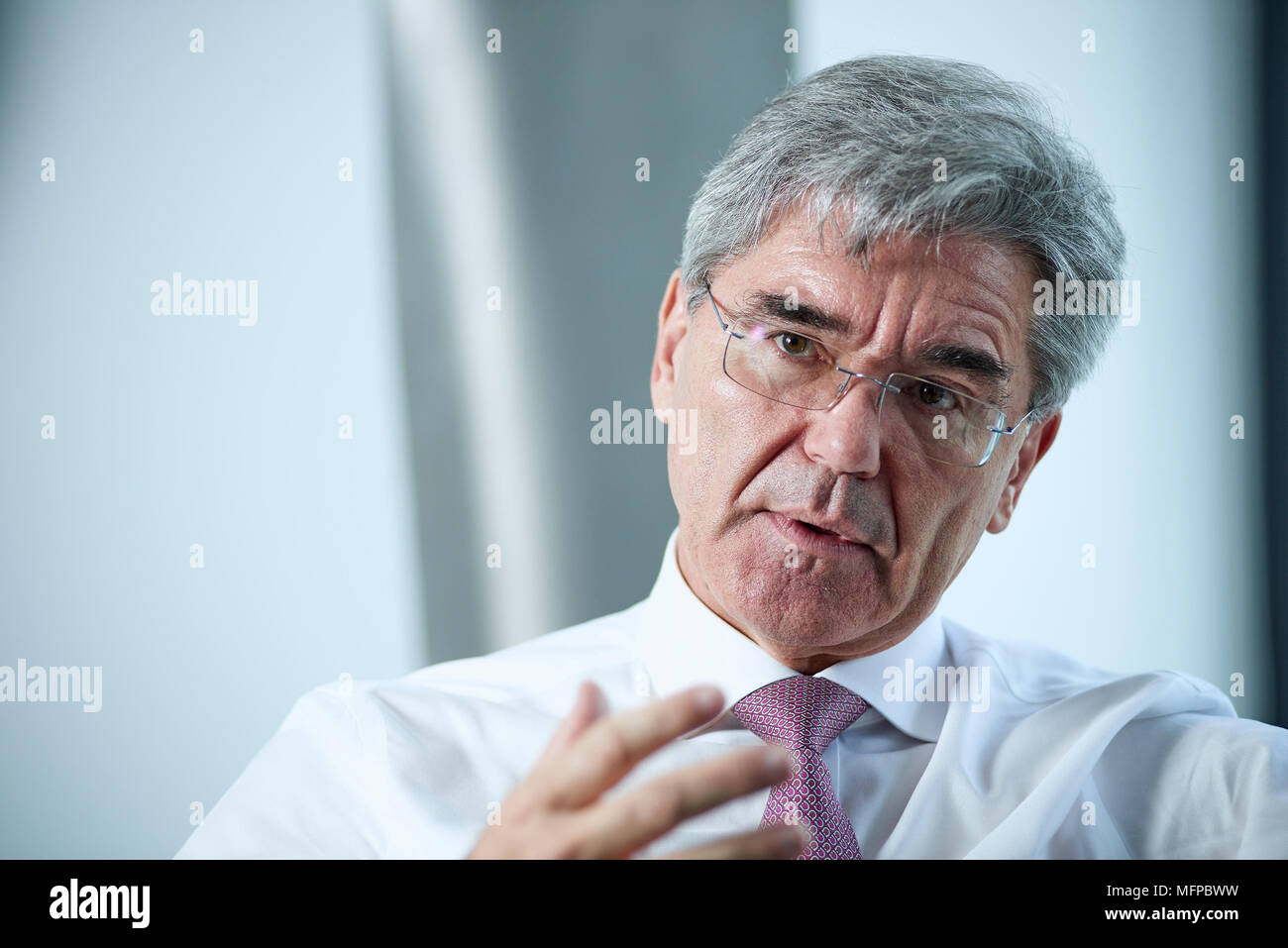 Joe Kaeser, CEO of Siemens AG Stock Photo