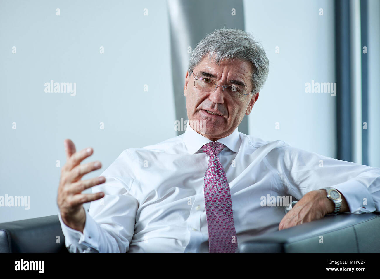 Joe Kaeser, CEO of Siemens AG Stock Photo