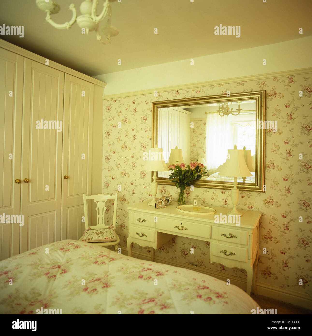 Bedroom Dressing Table Built In Mirror Stock Photos Bedroom
