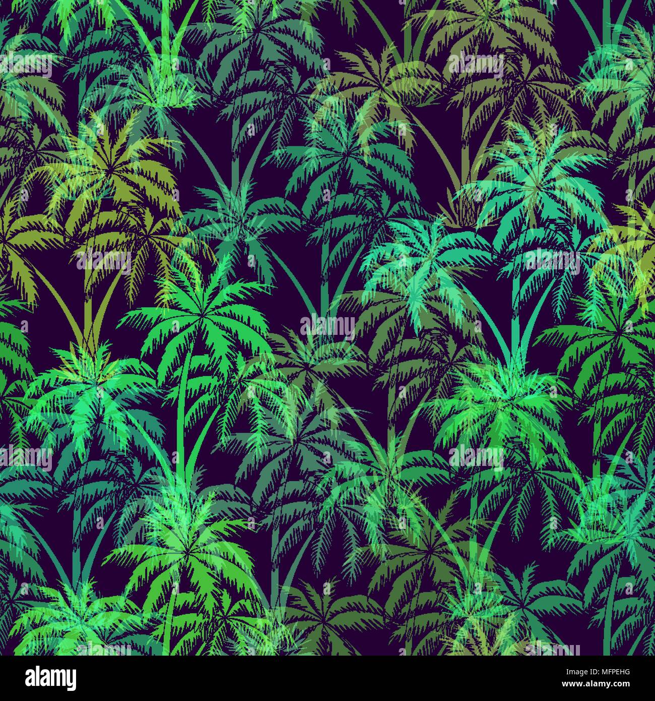 Tropical Palms Seamless Stock Vector Image & Art - Alamy