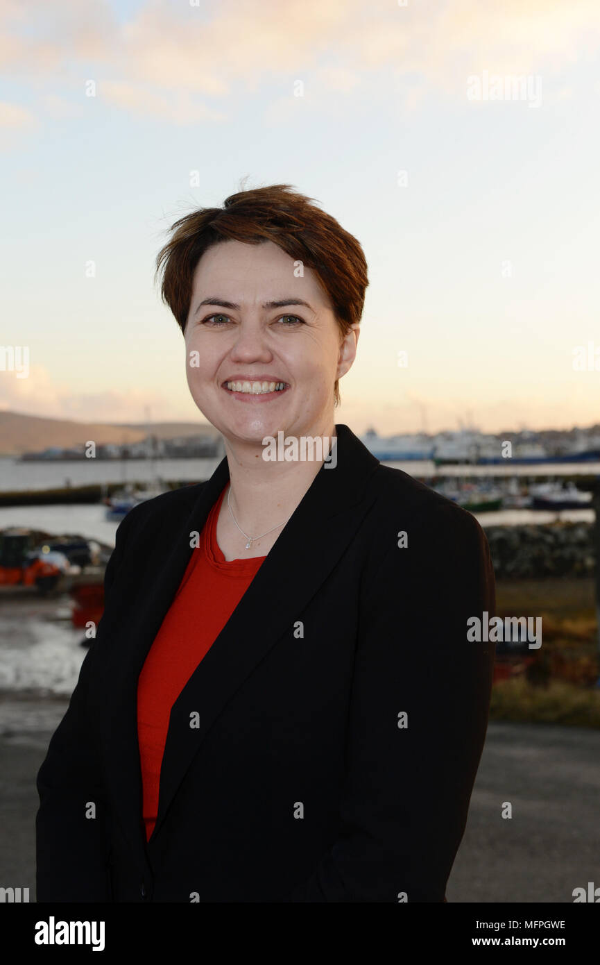 Ruth Davidson Scottish Conservative leader Scottish parliament Stock Photo