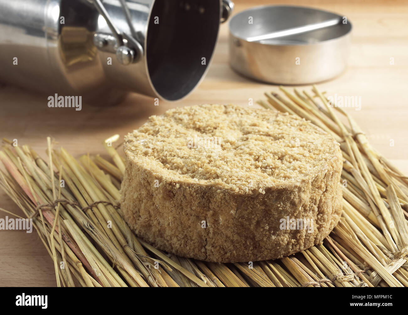 Camembert with Calvados, French Cheese produced in Normandy Stock Photo