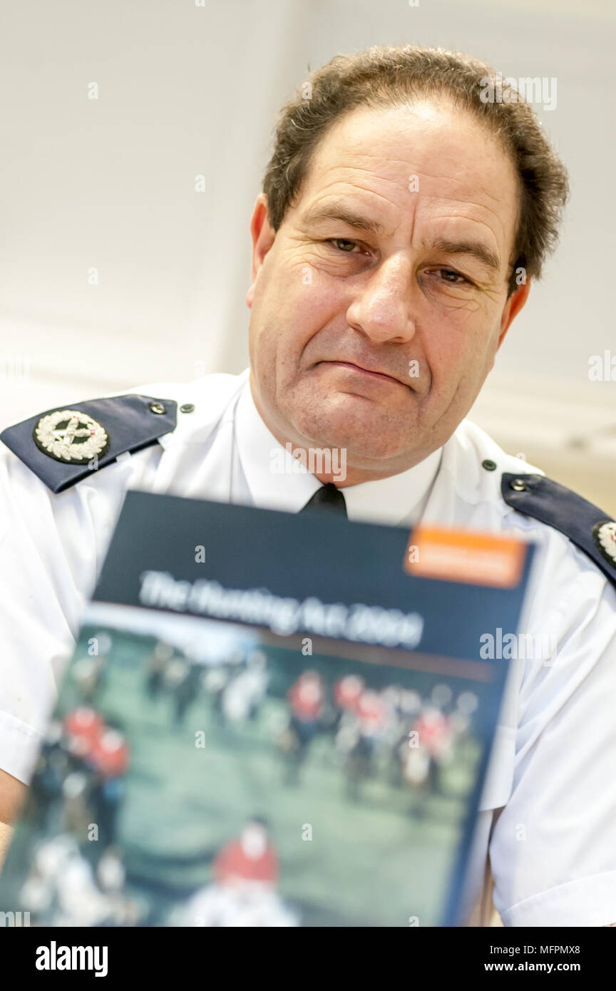 Assistant Chief Constable Nigel Yeo, of Sussex Police, pictured at the force Headquarters in Lewes, East Sussex. Stock Photo