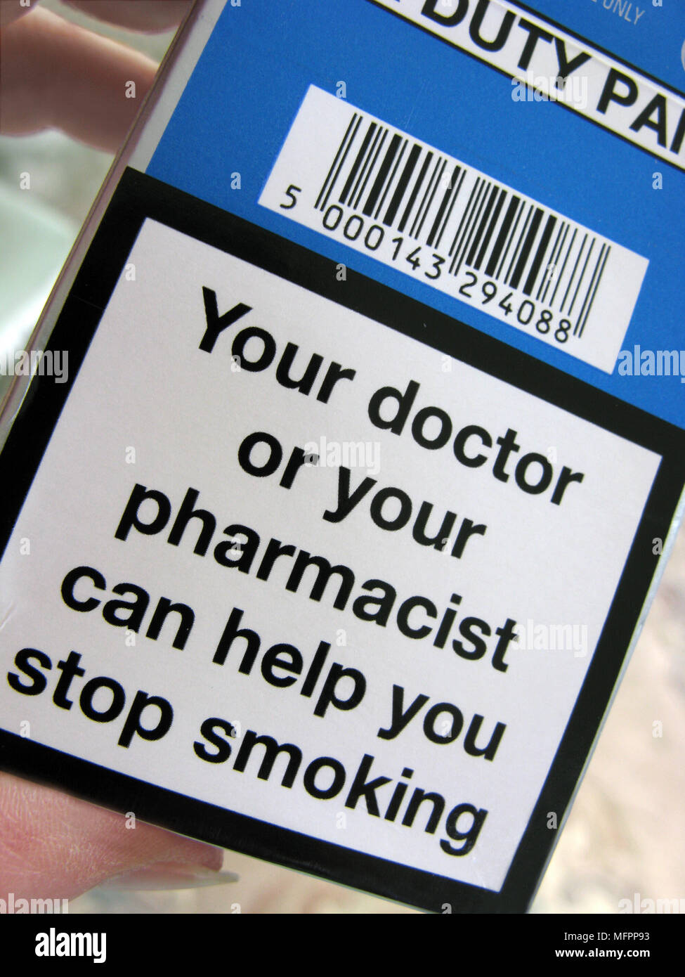 Cigarette pack warning1 hires stock photography and images Alamy