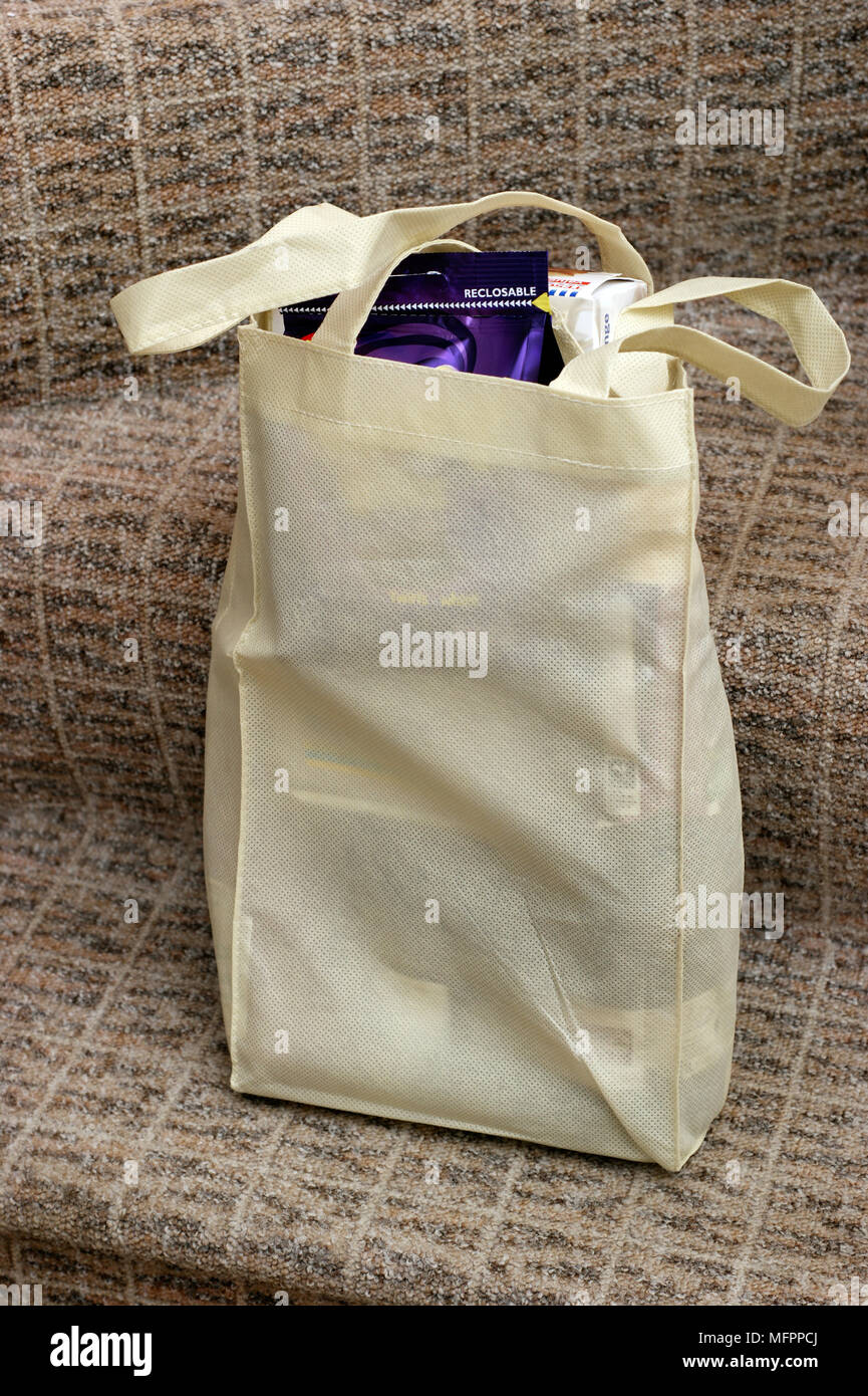 Reusable fairtrade cotton environmentally friendly shopping carrier bag