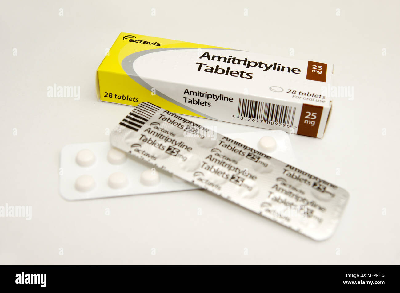 Amitriptyline tablets for depression & depressive disorders Stock Photo -  Alamy