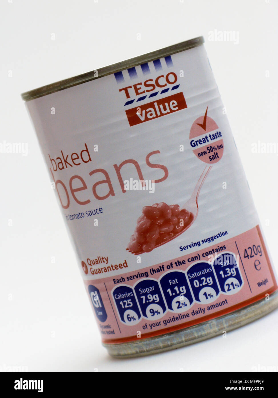 Tesco Value baked beans, products of a cheap reasonable range of