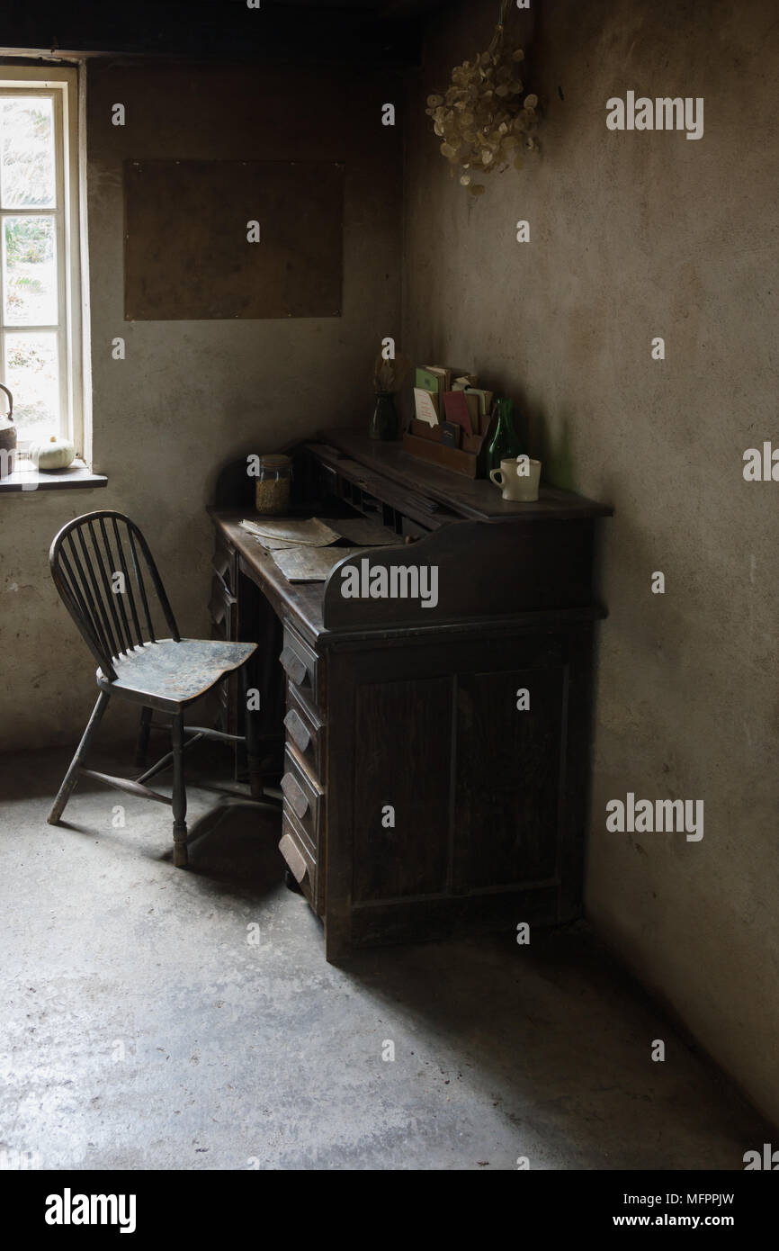 The Head Gardener S Office With A Writing Desk And Furniture In