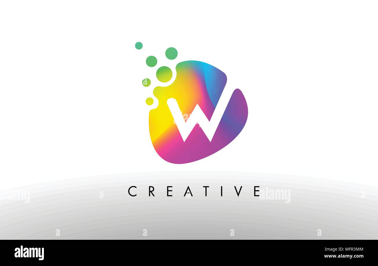 Purple w letter Stock Vector Images - Alamy