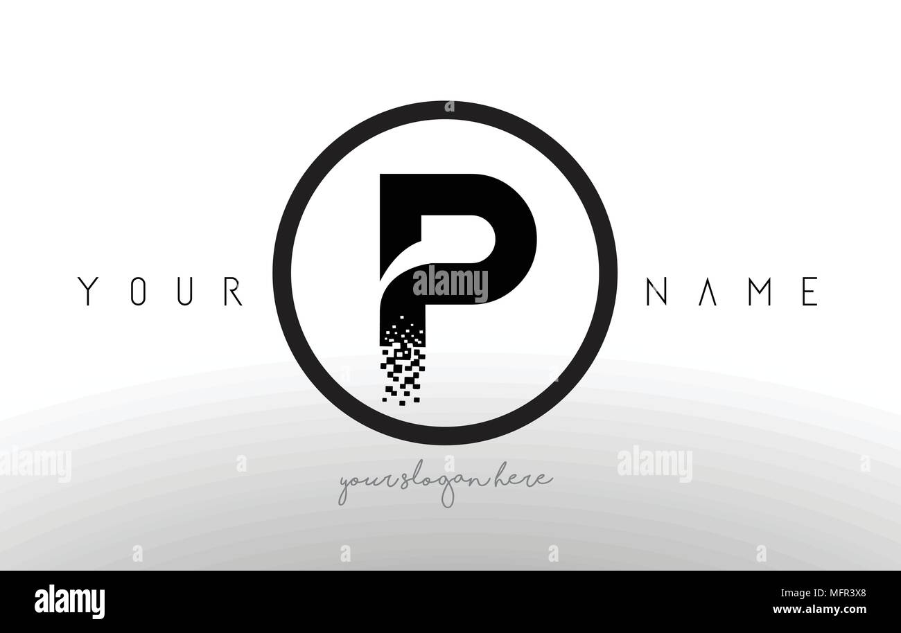 Letter p logo Black and White Stock Photos & Images - Alamy