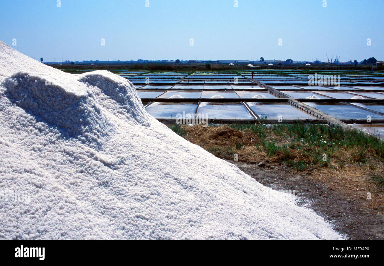 Salt extraction. Portugal Stock Photo - Alamy