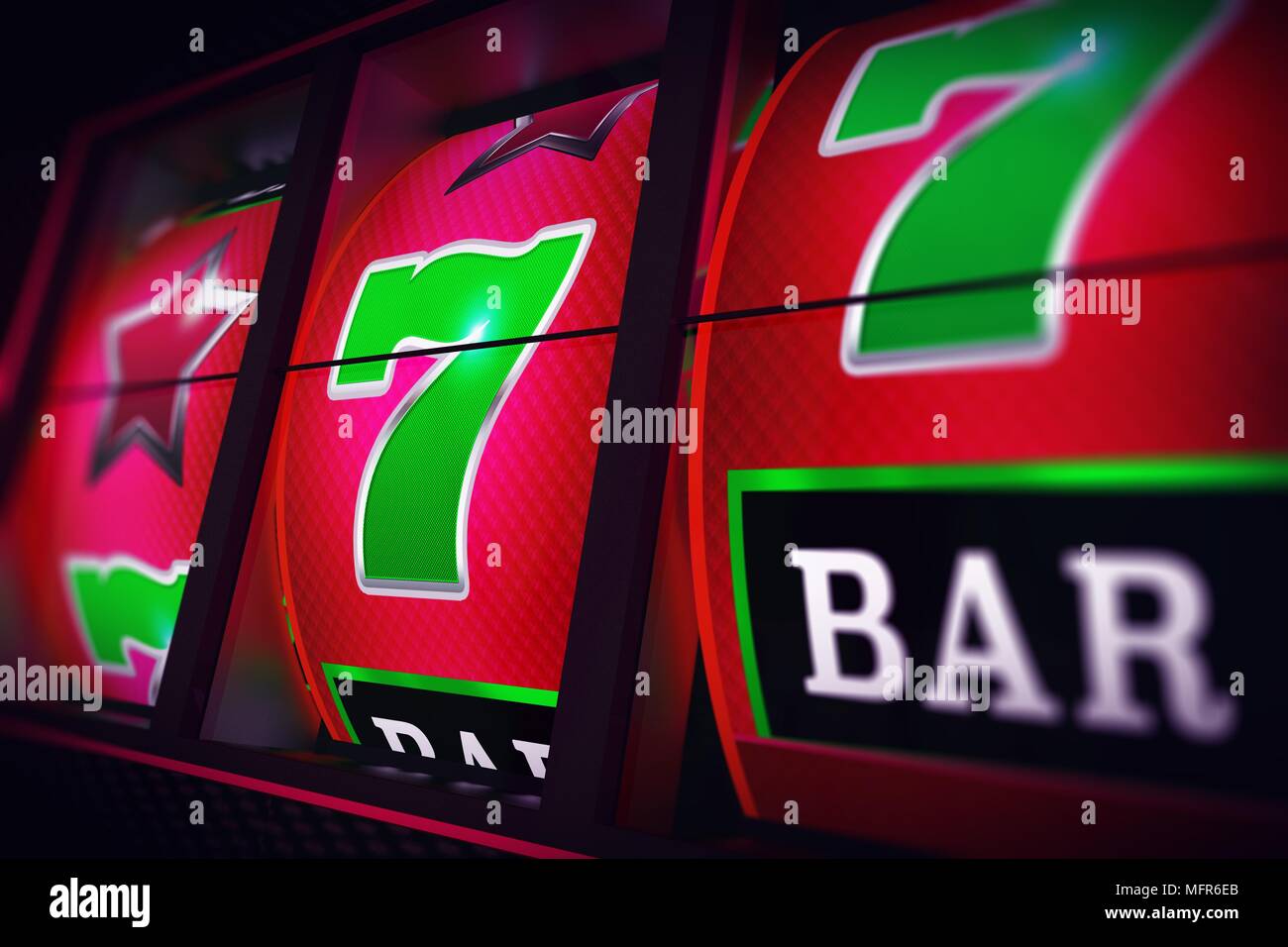 Lucky Slot Jackpot Spin 3D One Handed Bandit Casino Game Render ...