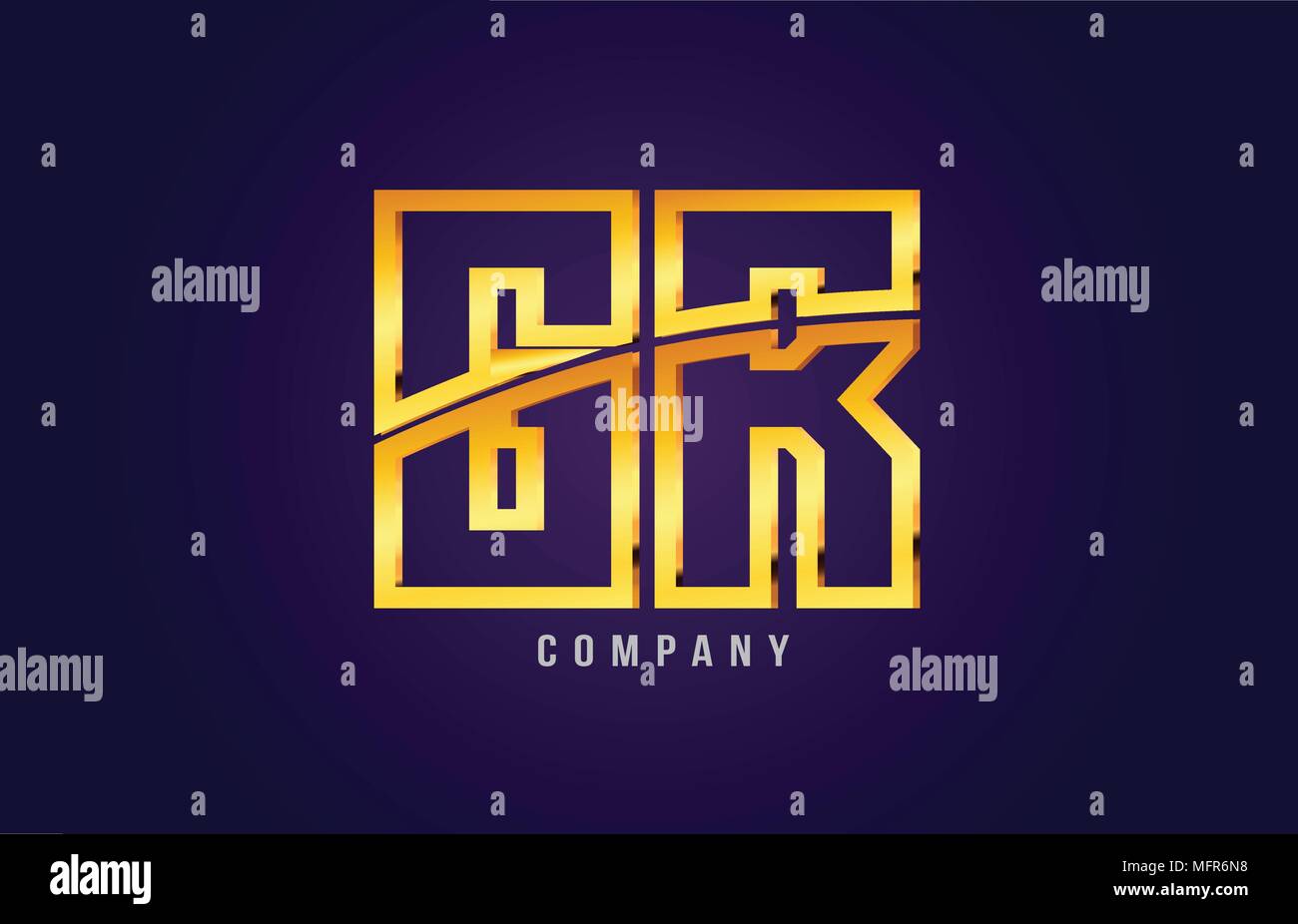 gold golden alphabet letter gr g r logo combination design suitable for ...