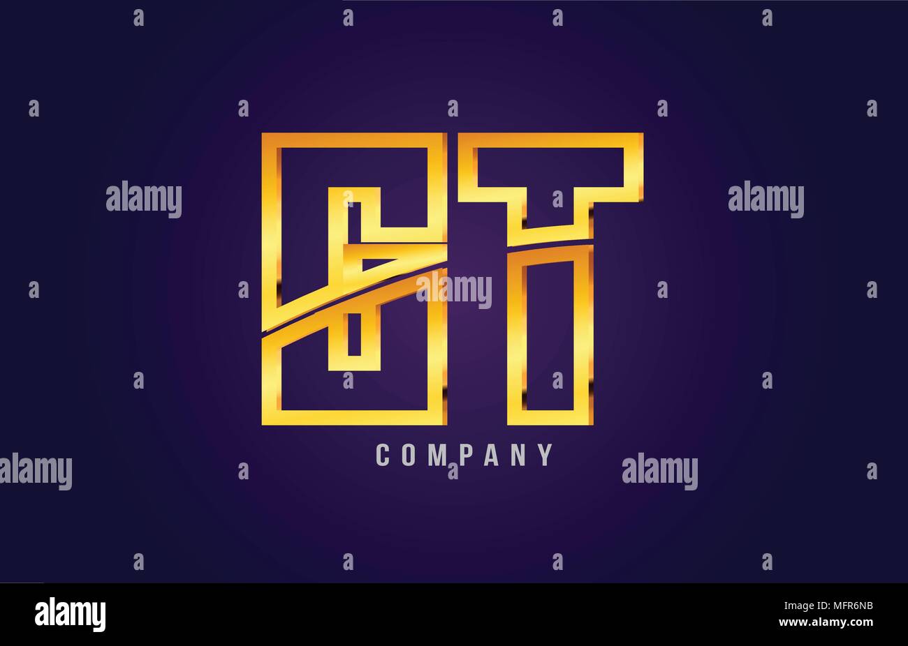 gold golden alphabet letter gt g t logo combination design suitable for ...