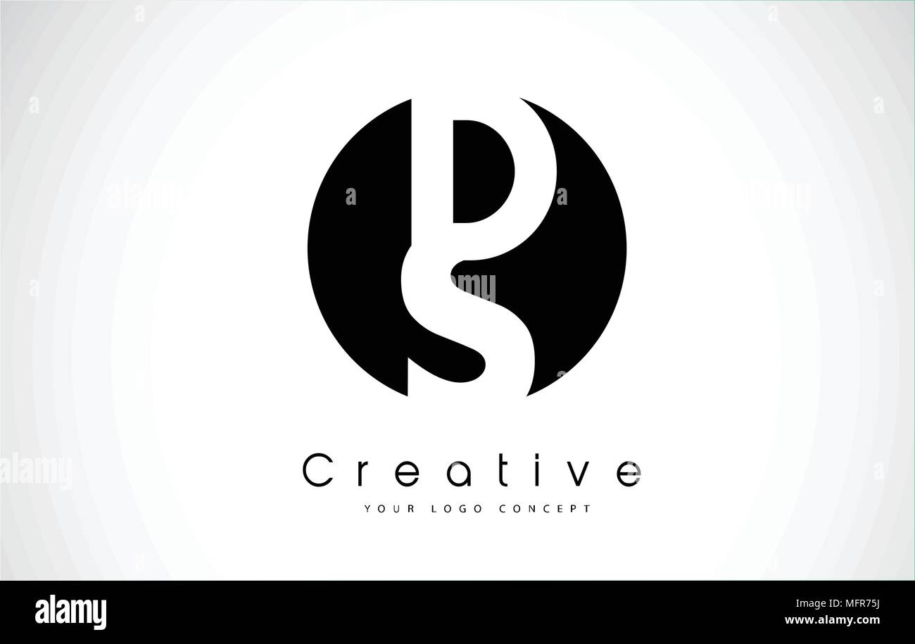 AS Letter Logo Design inside a Black Circle. Creative Lettering Logo ...