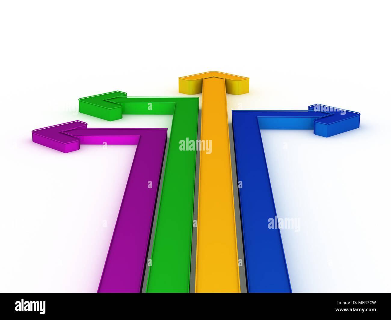 Arrows 3d hi-res stock photography and images - Alamy