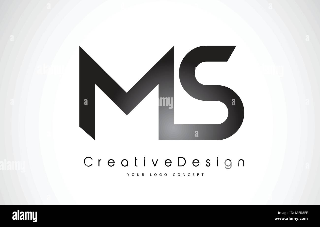 Ms M S Letter Logo Design In Black Colors Creative Modern Letters Vector Icon Logo Illustration Stock Vector Image Art Alamy