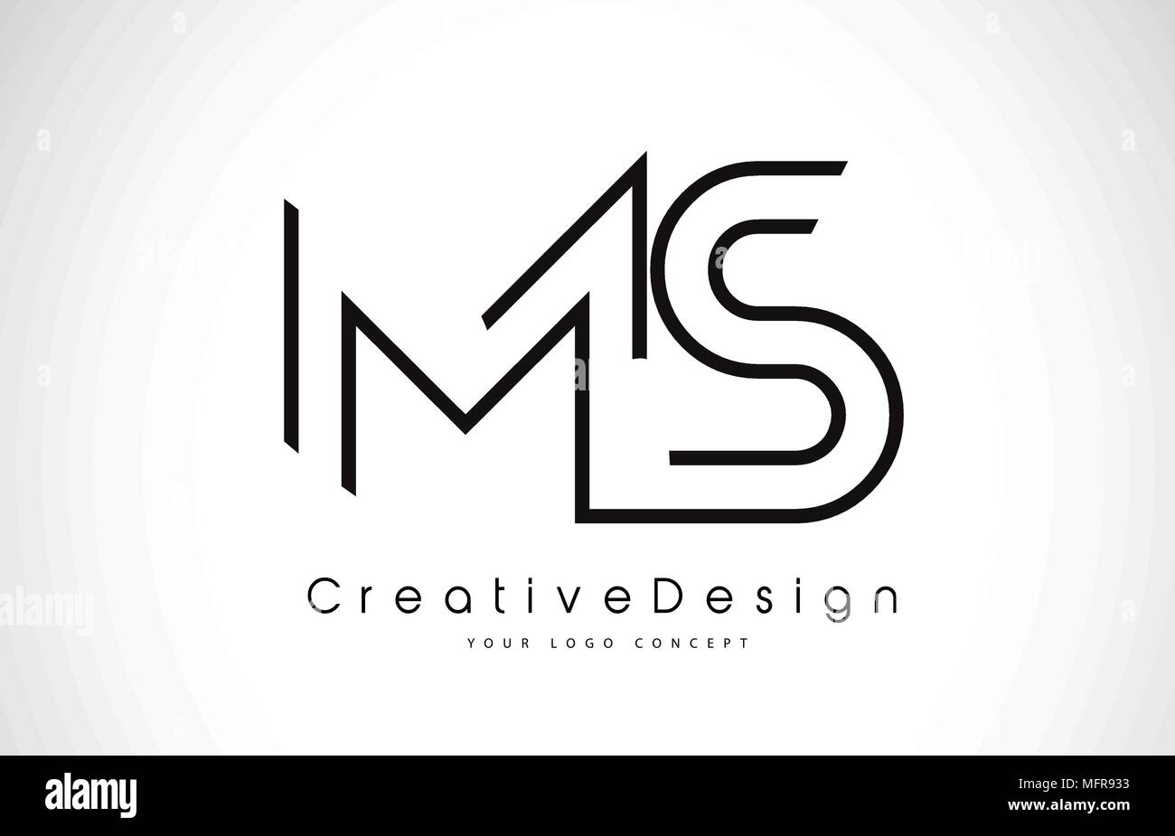 Ms M S Letter Logo Design In Black Colors Creative Modern Letters Vector Icon Logo Illustration Stock Vector Image Art Alamy
