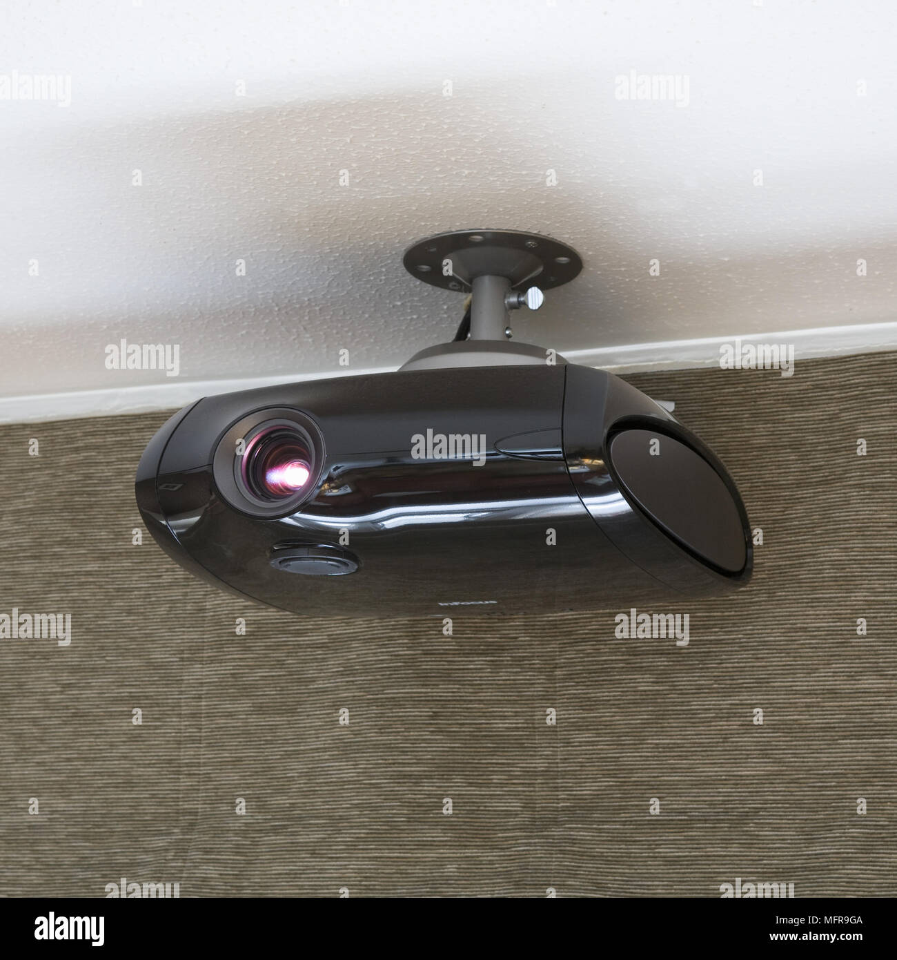 Ceiling Mounted Television Projector Stock Photo 181835930