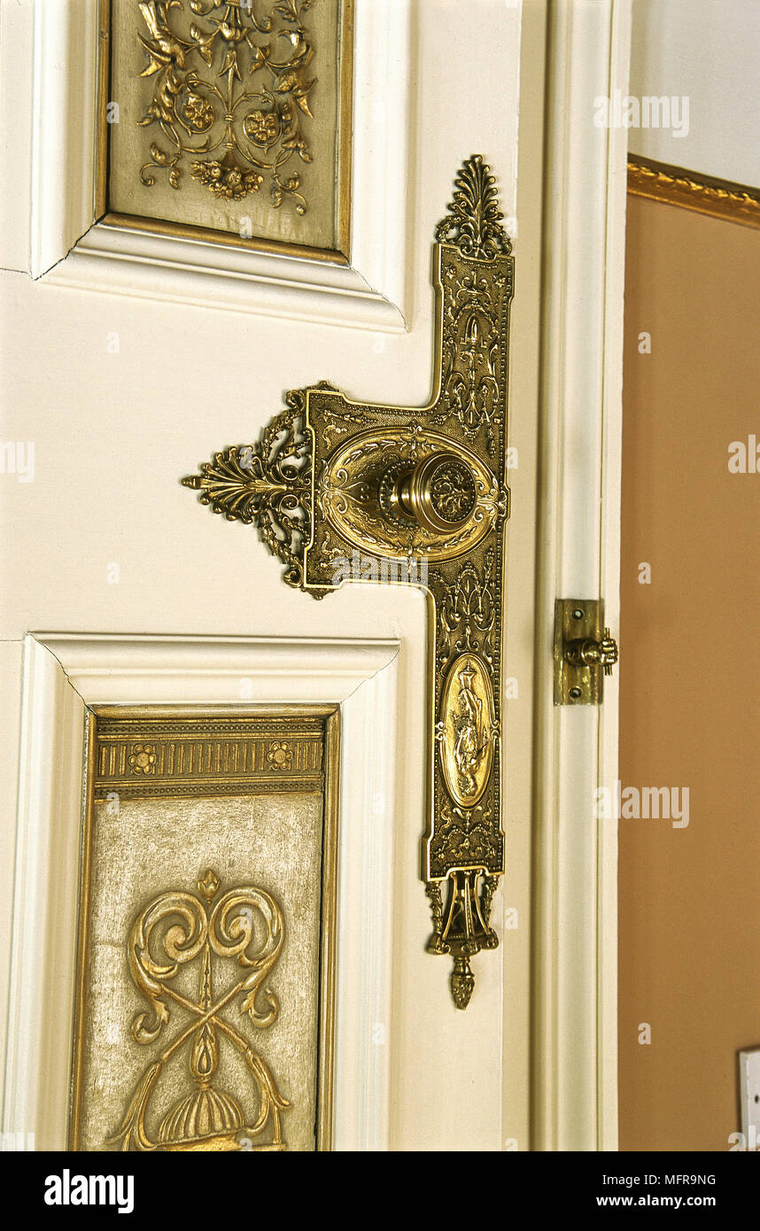 Ornate Gilded Door Handle Knob Stock Photos Ornate Gilded Door