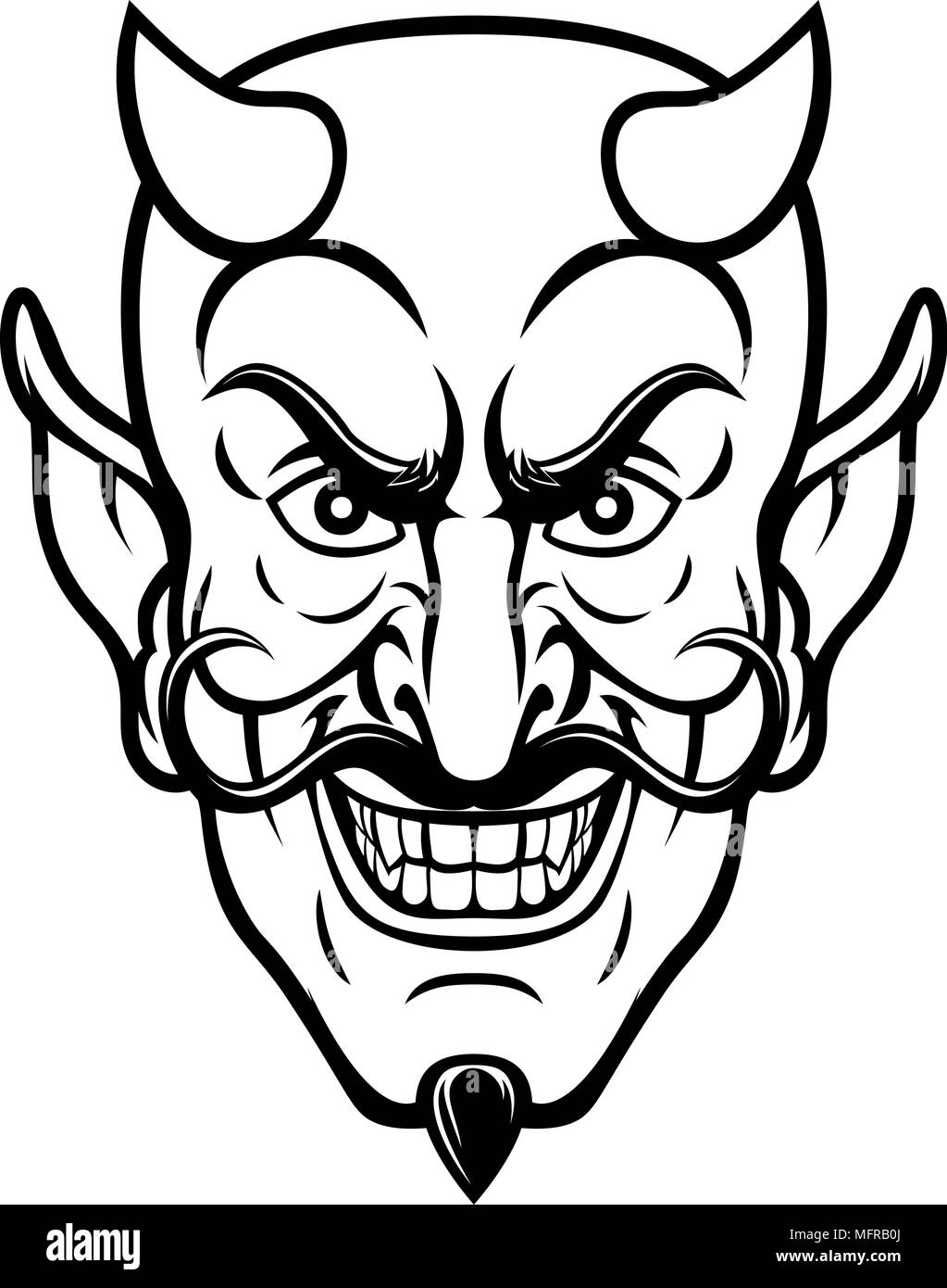 Person devil Black and White Stock Photos & Images - Alamy