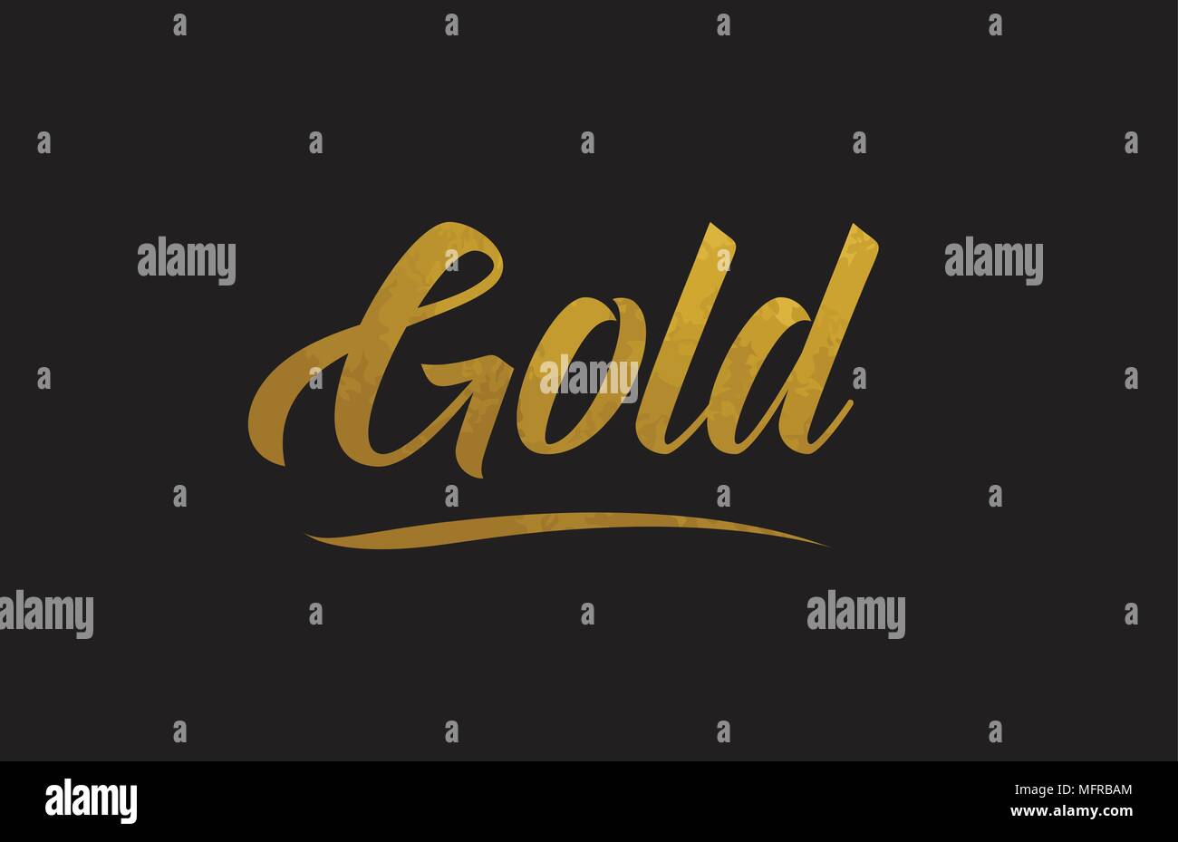 Gold gold golden word texture text suitable for card, brochure or