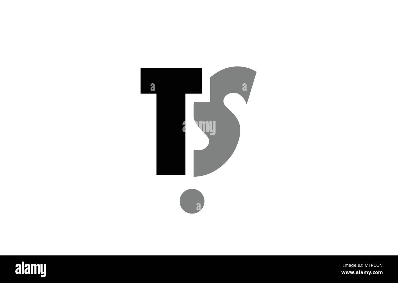 creative logo icon combination of alphabet letter ts t s in black and ...