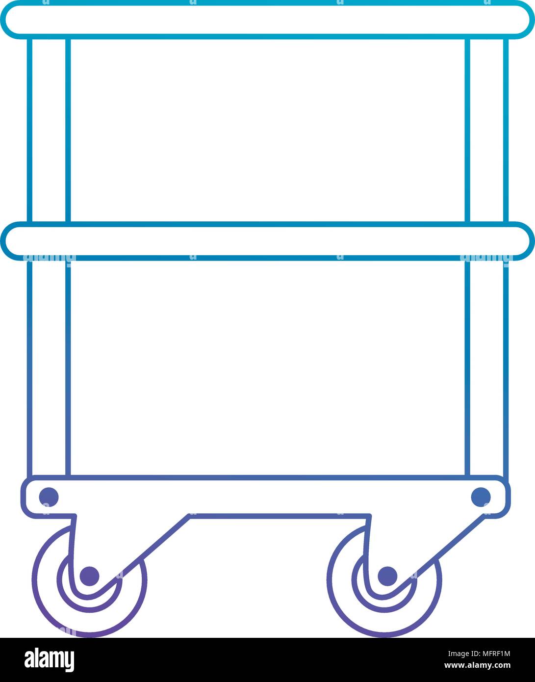 table with operating room wheels vector illustration design Stock ...