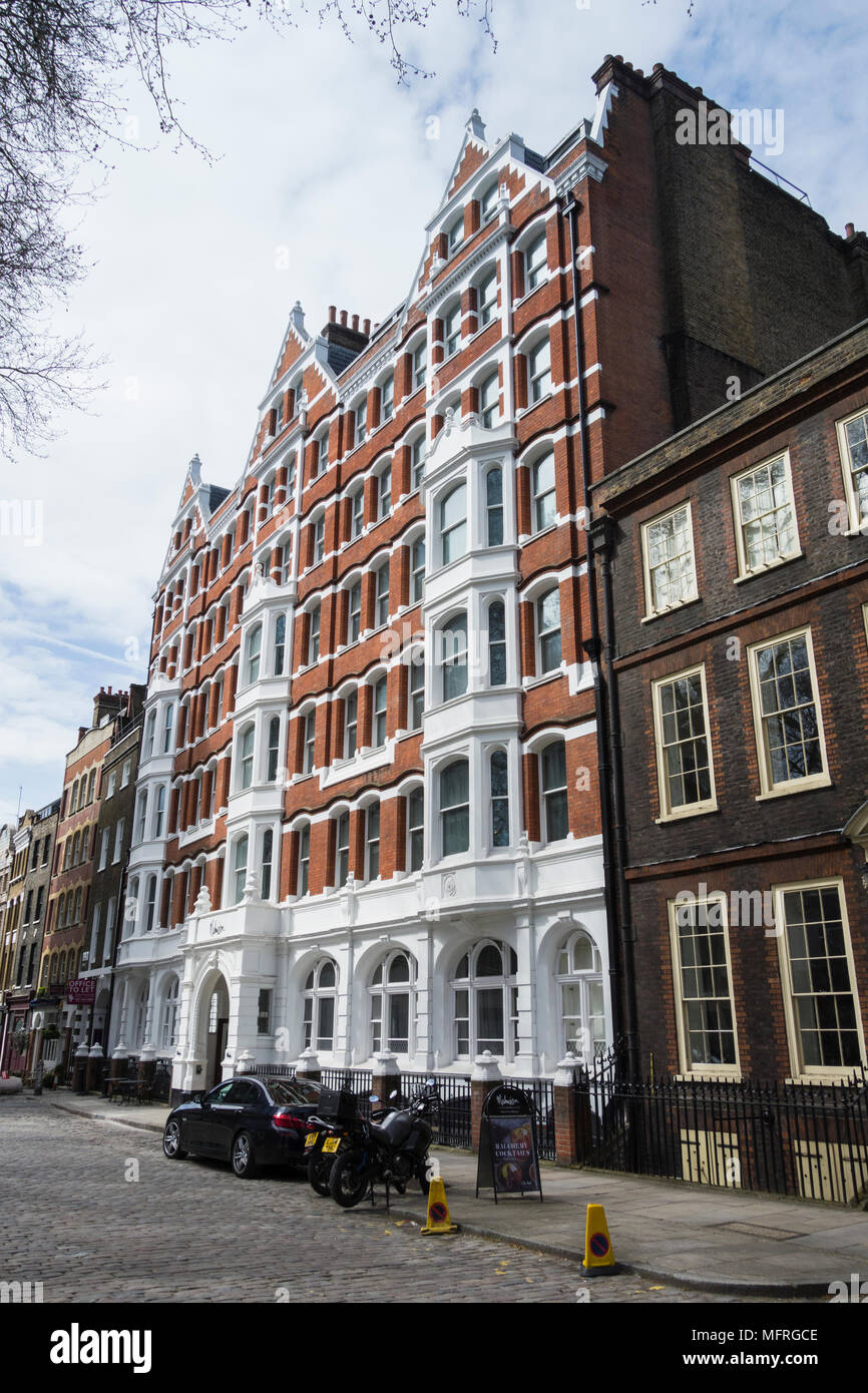 Facade of the Malmaison Hotel, Charterhouse Square, London, EC1, UK Stock Photo