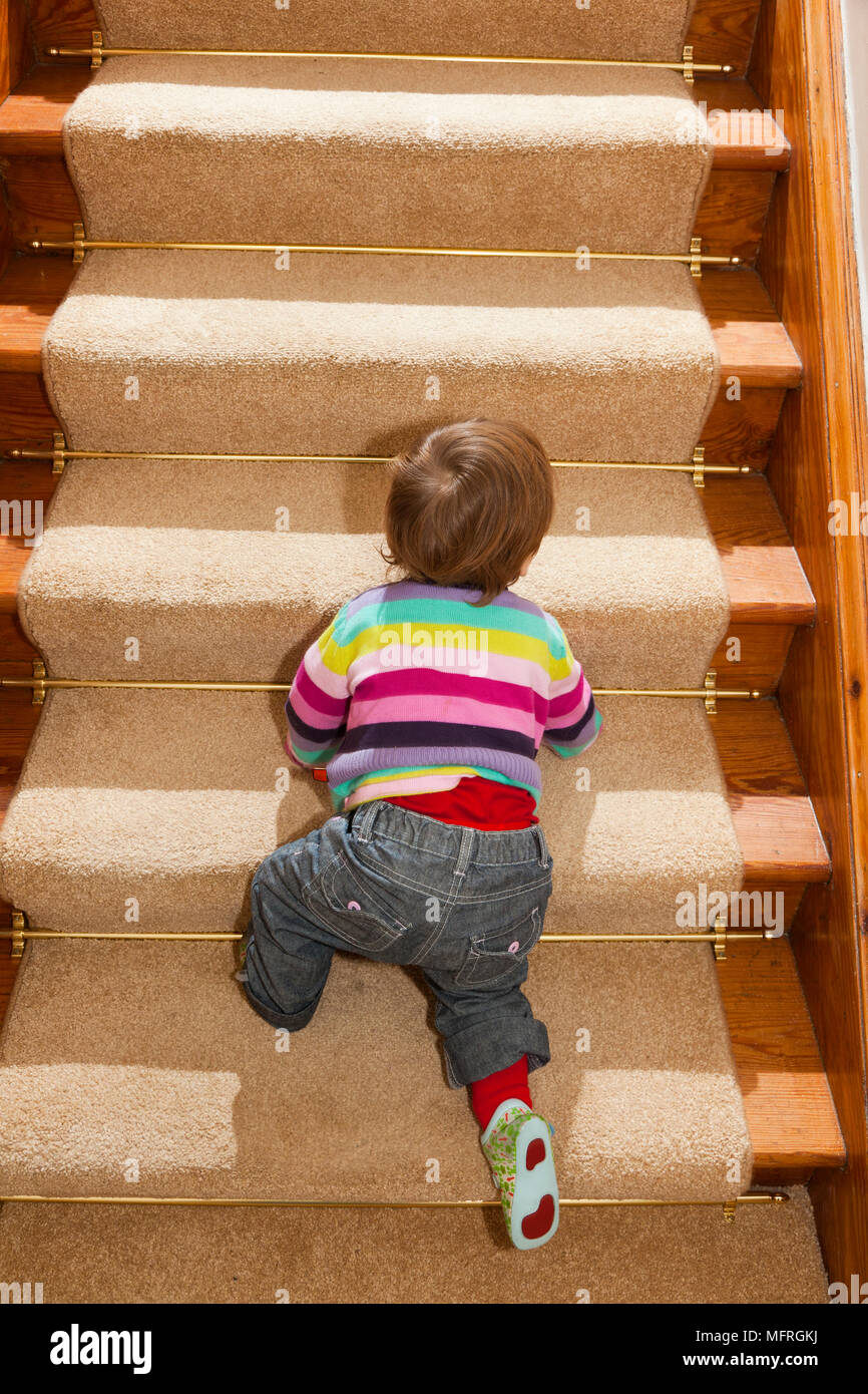 when can a baby climb stairs