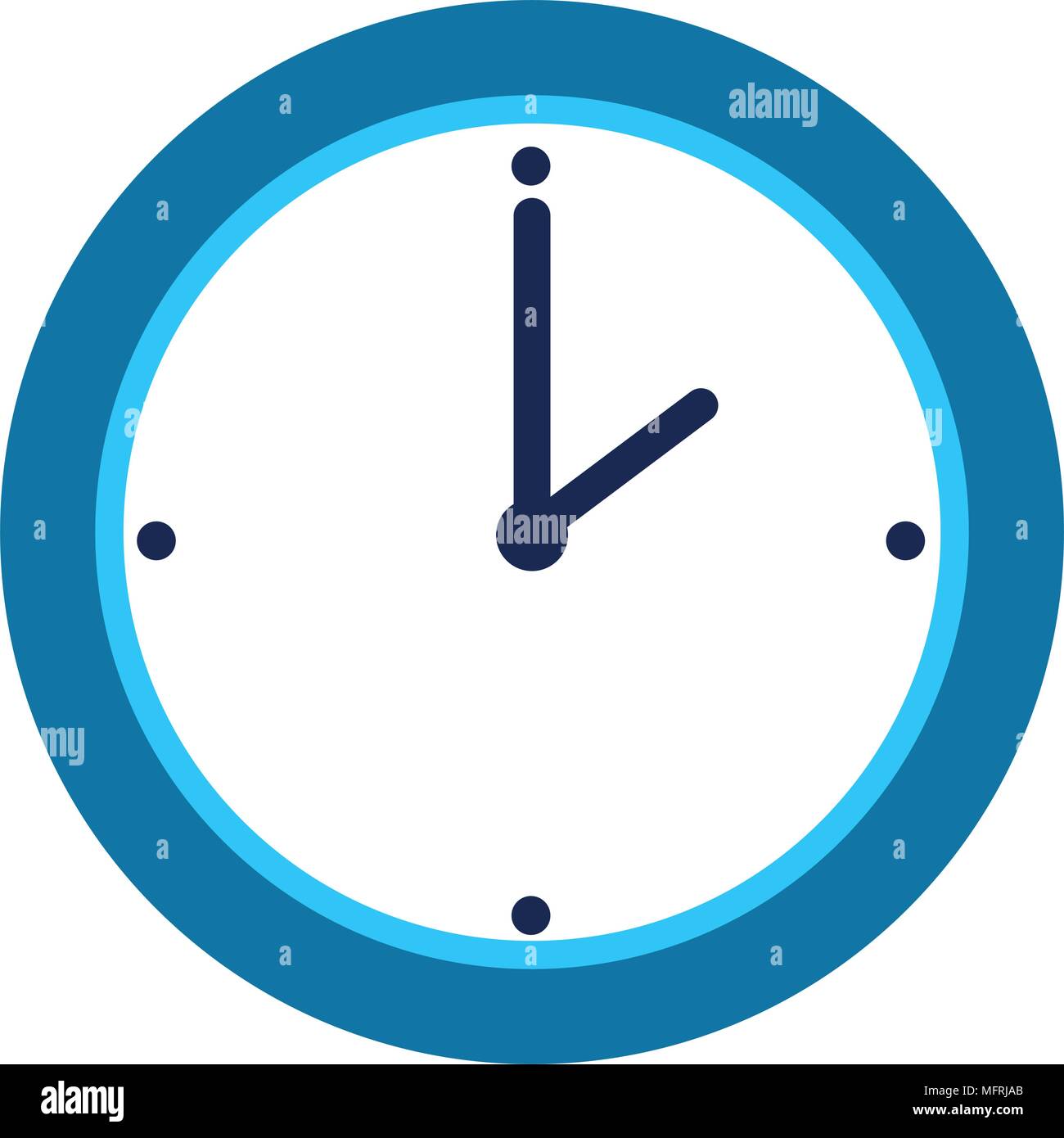time clock isolated icon vector illustration design Stock Vector Image ...