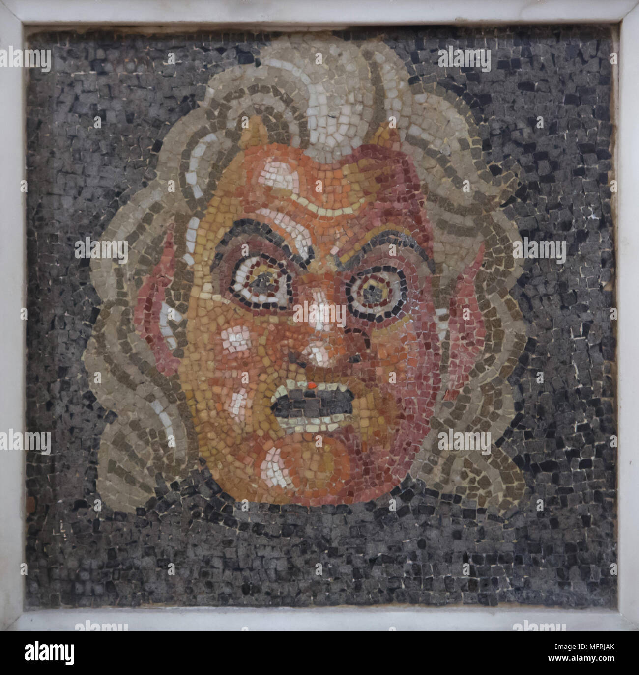 Roman theatre mask mosaic hi-res stock photography and images - Alamy