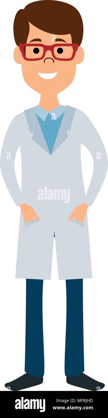 doctor professional avatar character vector illustration design Stock ...