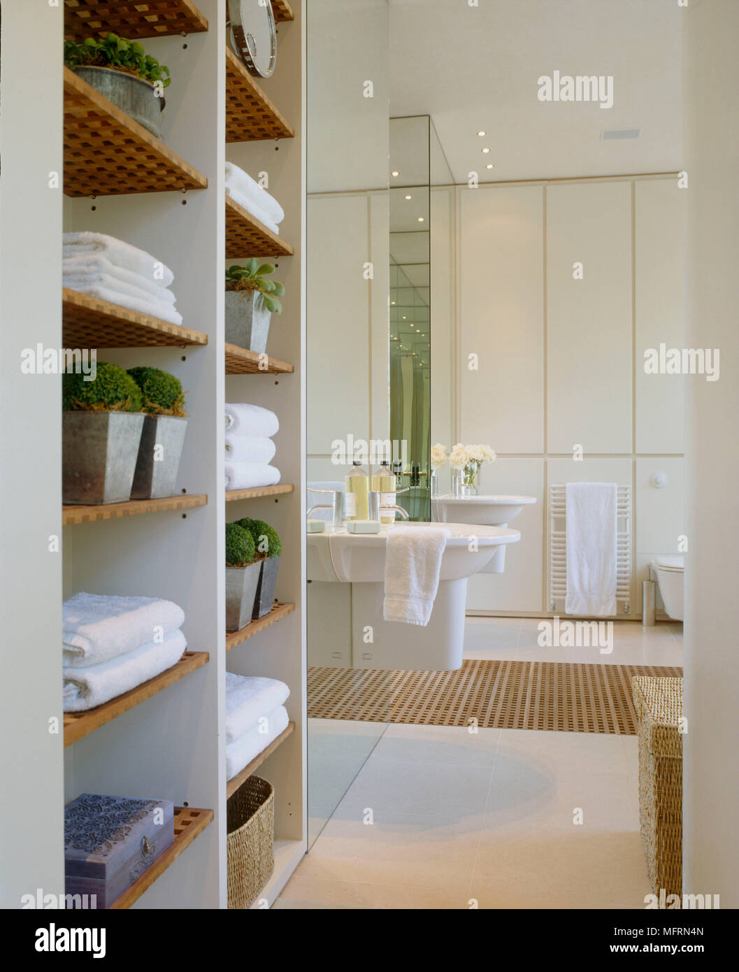 Modern on sale bathroom storage